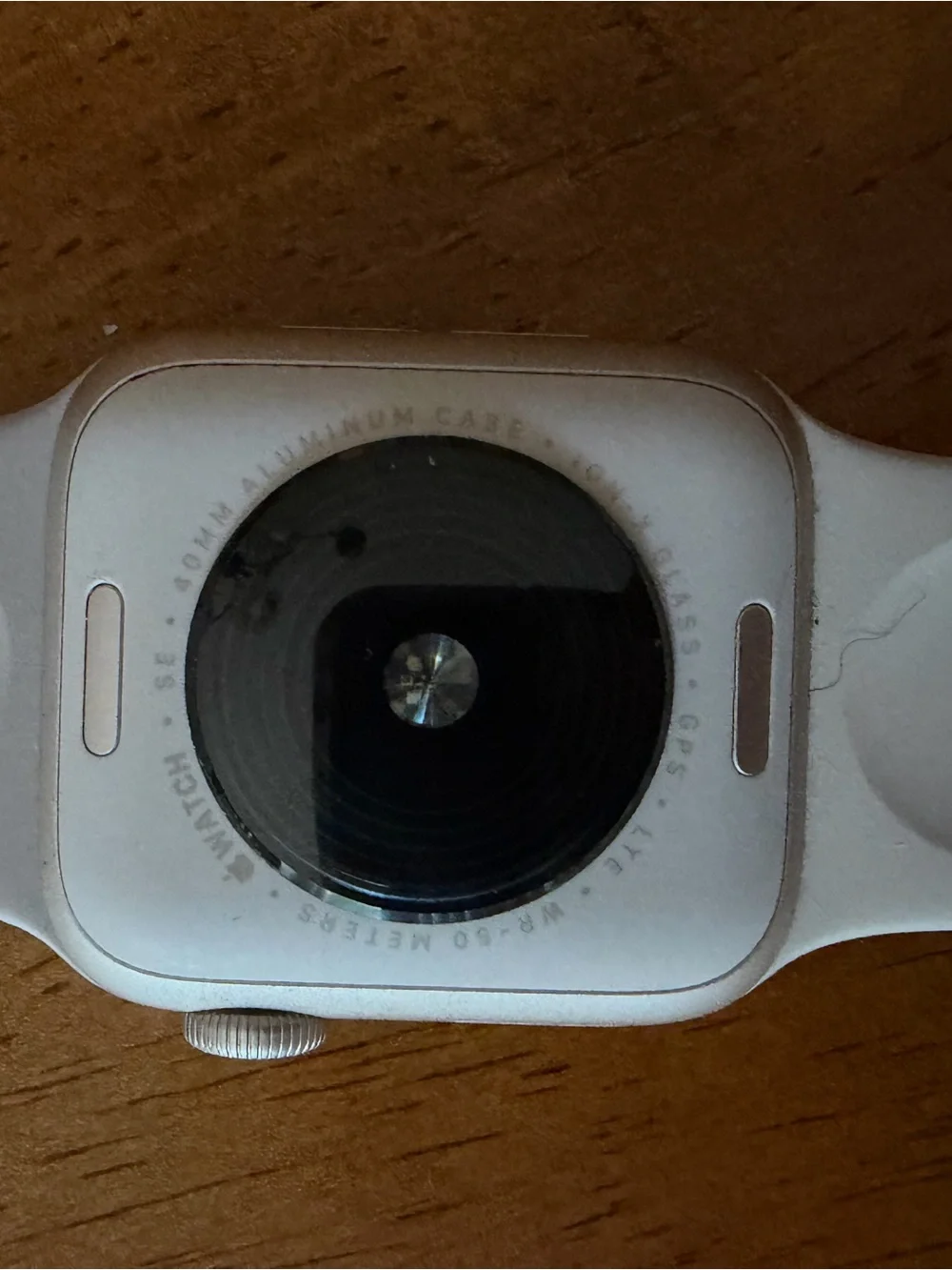 Apple White Smartwatch with Silicone Band
